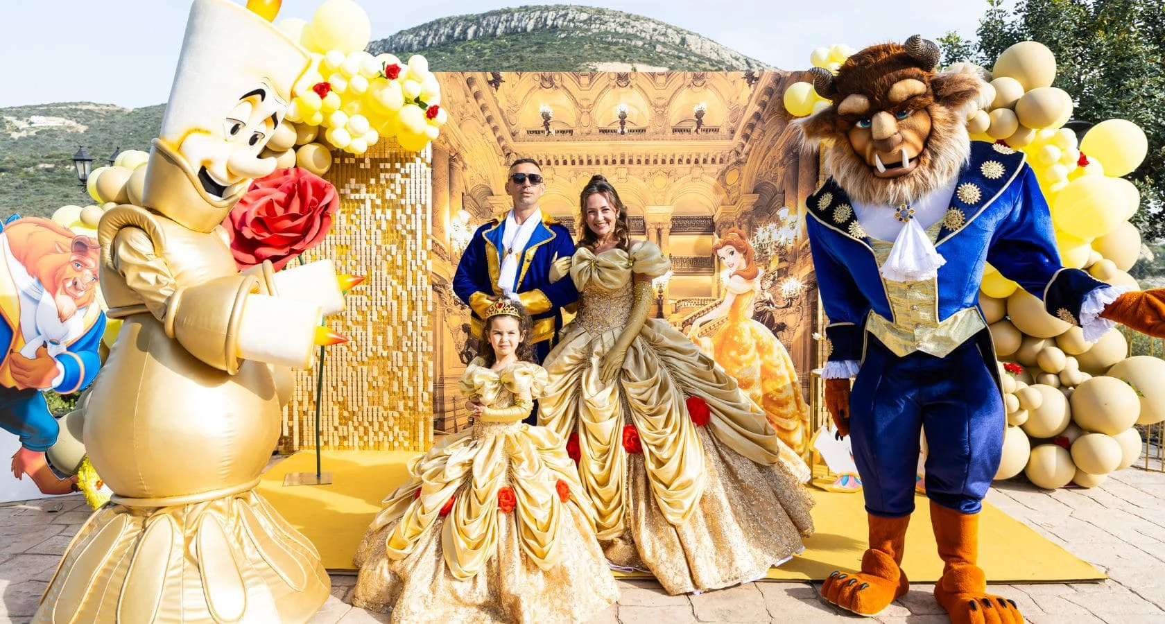 Animators in Beauty and the Beast costumes