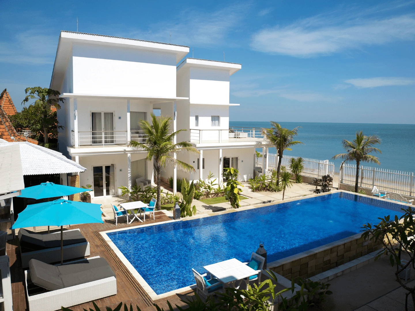 Private villa with a pool in the hills above Paphos — the base for a private stag weekend.