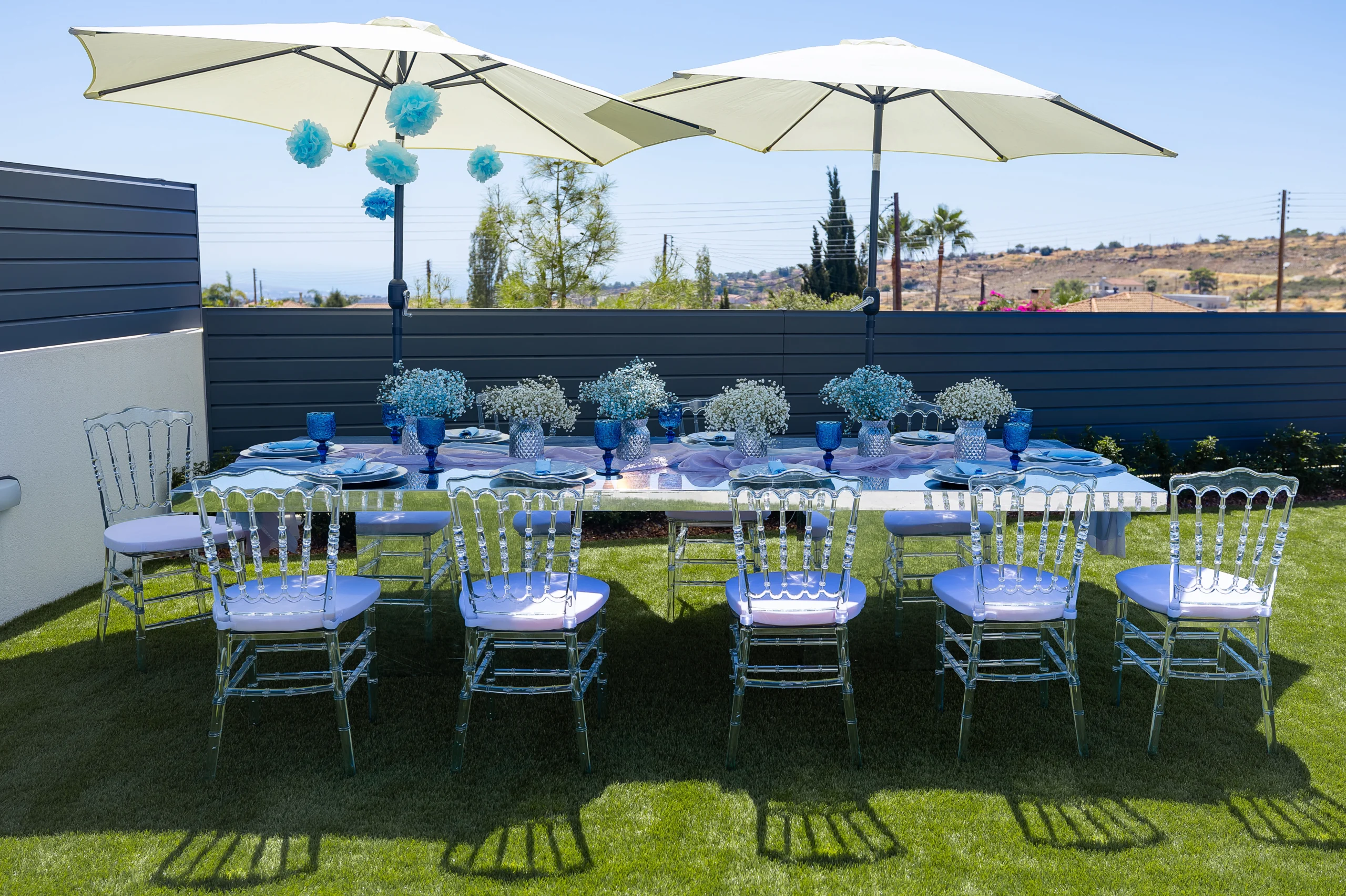 Festive table on a lawn: christening and family celebrations in Cyprus